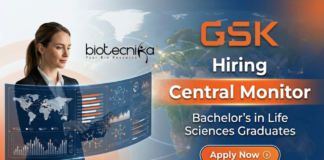 Life Science Jobs at GSK | Central Monitor Clinical Research Role Life Science Jobs at GSK for Central Monitor in Clinical Research