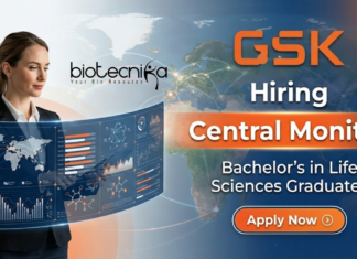 Life Science Jobs at GSK | Central Monitor Clinical Research Role Life Science Jobs at GSK for Central Monitor in Clinical Research
