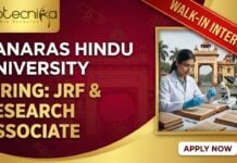 Life Science Research Job at Banaras Hindu University | Apply Now for the Walk-In Interview Life Science Research Job at Banaras Hindu University | Apply Now for the Walk-In Interview