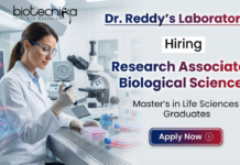 Freshers Research Associate Jobs at Dr. Reddy’s Laboratories – Life Science Jobs | Apply Now Research Associate Jobs at Dr. Reddy’s Laboratories Careers for Life Science graduates