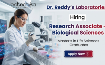 Freshers Research Associate Jobs at Dr. Reddy’s Laboratories – Life Science Jobs | Apply Now Research Associate Jobs at Dr. Reddy’s Laboratories Careers for Life Science graduates