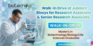 Research Associate Jobs at Jubilant Biosys Bengaluru – Life Science Careers Walk-in Drive