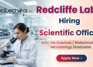 Scientific Officer Jobs at Redcliffe Labs | Life Science Jobs | Apply Now Scientific Officer Life Science Jobs at Redcliffe Labs Noida