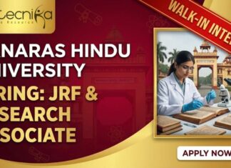 Life Science Research Job at Banaras Hindu University | Apply Now for the Walk-In Interview