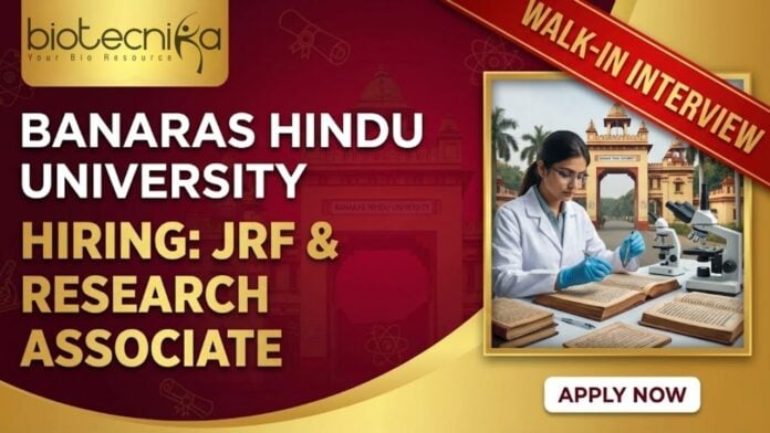Life Science Research Job at Banaras Hindu University | Apply Now for the Walk-In Interview Life Science Research Job at Banaras Hindu University | Apply Now for the Walk-In Interview