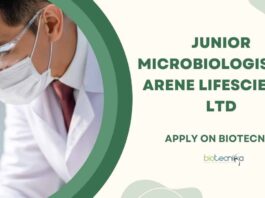 Microbiology Jobs at Arene Lifescience Ltd, Apply on Biotecnika
