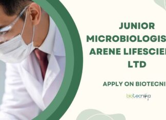 Microbiology Jobs at Arene Lifescience Ltd, Apply on Biotecnika