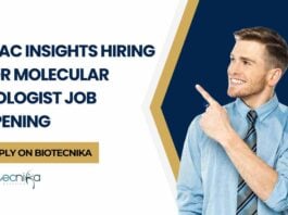 Molecular Biologist Job Opening at Lilac Insights - Apply on Biotecnika