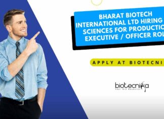 Bharat Biotech International Jobs | BSc Biotech Jobs | MSc Life Sciences Jobs
