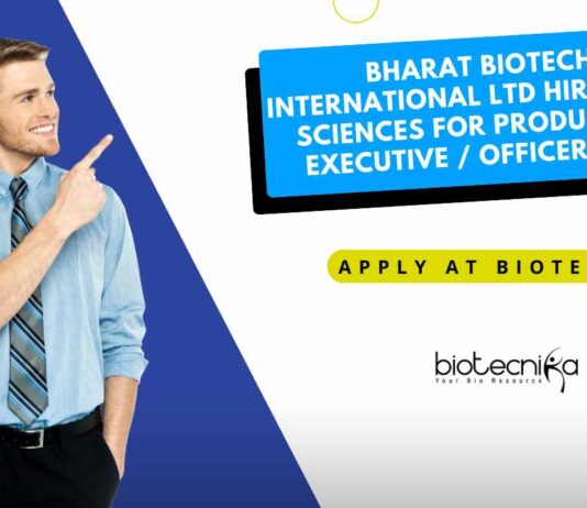 Bharat Biotech International Jobs | BSc Biotech Jobs | MSc Life Sciences Jobs