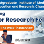 Senior Research Fellow at PGIMER. Life Sciences Candidates, Walk-in Interview. Opportunity in Chandigarh, India.