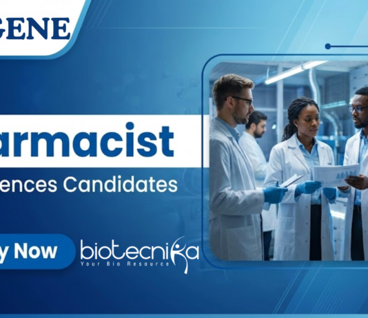 Life Science Job at Syngene. Life Sciences Candidates, Apply Now For Pharmacist Role. Job Opportunity in Bengaluru.