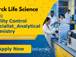 Quality Control Job at Merck Life Science. Biochemistry Candidates, Apply Now For this QC Specialist Job in Bengaluru.