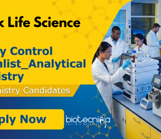 Quality Control Job at Merck Life Science. Biochemistry Candidates, Apply Now For this QC Specialist Job in Bengaluru.
