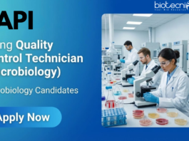 Quality Control Job at TAPI. Microbiology Candidates, Apply Now For Quality Control Technician (Microbiology) Job in UP.