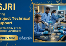 Research Job at St. John’s Research Institute. Microbiology or Life Science Candidates, Apply Now For Project Technical Support Position.
