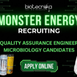 Quality Assurance Engineer Job at Monster Energy. Microbiology Candidates, Apply Now. Job Opportunity in Mumbai.