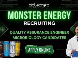 Quality Assurance Engineer Job at Monster Energy. Microbiology Candidates, Apply Now. Job Opportunity in Mumbai.