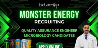 Quality Assurance Engineer Job at Monster Energy. Microbiology Candidates, Apply Now. Job Opportunity in Mumbai.