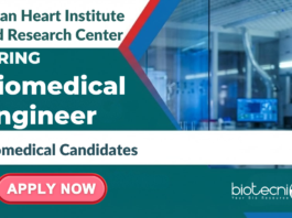 Biomedical Engineer Job at Asian Heart Institute and Research Center. Biomedical Engineering Candidates, Apply Now.