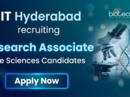 Research Associate Job at IIT Hyderabad. Life Sciences Candidates, Apply Now. DBT-NSF enzyme project. Salary: ₹58k + HRA.