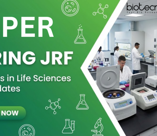 JRF Vacancy at National Institute of Pharmaceutical Education and Research. Life Sciences Candidates, Apply Now