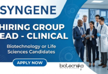 Clinical Research Job at Syngene. Life Sciences or Biotechnology Candidates, Apply Now. Job Opportunity in Bengaluru, India.