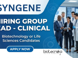 Clinical Research Job at Syngene. Life Sciences or Biotechnology Candidates, Apply Now. Job Opportunity in Bengaluru, India.