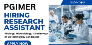 Research Assistant Job at PGIMER. Virology & Life Sciences Candidates, Apply Now. Research Opportunity in Chandigarh.