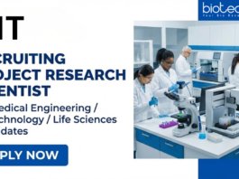 Research Job at VIT-Vellore. Life Sciences Candidates, Apply Now for the Project Research Scientist Position.