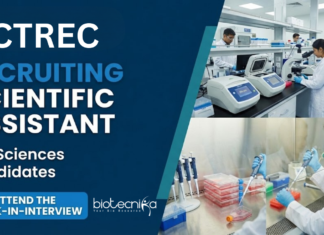 Scientific Job at ACTREC. Life Sciences Candidates, Attend The Walk-In-Interview For Scientific Assistant Position.