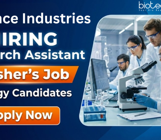 Research Assistant Job at Reliance Industries. Freshers Biology Candidates, Apply Now for this opportunity in Surat.