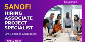 Life Sciences Job at Sanofi. Masters in Life Sciences Candidates, Apply Now For Associate Project Specialist Role in Hyderabad.