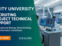 Research Job at Amity University. Bioinformatics & Computational Biology Candidates, Apply Now For Project Technical Support Role.