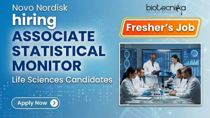 Clinical Research Fresher Job at Novo Nordisk. Life Sciences Candidates, Apply Now for Associate Statistical Monitor Role. Job in Bangalore.