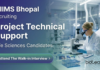 Life Sciences Job at AIIMS Bhopal. Attend The Walk-In Interview For Project Technical Support Position. ICMR-funded TB project.
