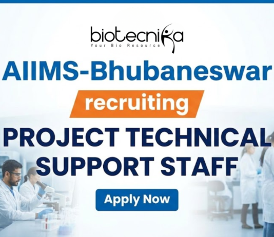 Research Job at AIIMS-Bhubaneswar. Apply Now For Project Technical Support Staff Position. ICMR project on Kidney Disease.