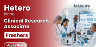 Clinical Research Associate Job at Hetero. Freshers Candidates, Apply Now For The Role of CRA in Sanathnagar, Hyderabad.