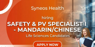 Life Sciences Job at Syneos Health. Apply Now For Safety & PV Specialist Role. Job Opprotunity in Pune, Maharashtra.