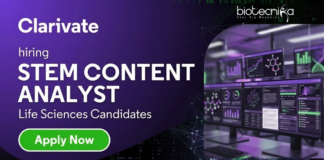 Content Analyst Job at Clarivate. Life Sciences Candidates, Apply Now For STEM Content Analyst Role in Chennai or Hyderabad.