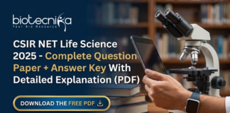 CSIR NET Life Science 2025 Question Paper with Detailed Answer Key PDF. Decode Exam Logic, Spot Traps, & Prepare Smarter for The Future.