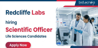 Scientific Officer at Redcliffe labs. Biochemistry, Microbiology, or Molecular Biology Candidates, Apply Now.