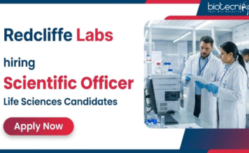 Scientific Officer at Redcliffe labs. Biochemistry, Microbiology, or Molecular Biology Candidates, Apply Now.