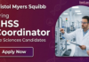 Life Sciences Job at Bristol Myers Squibb. Life Sciences Candidates, Apply Now For EHSS Coordinator Position in Hyderabad.