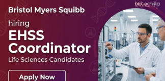 Life Sciences Job at Bristol Myers Squibb. Life Sciences Candidates, Apply Now For EHSS Coordinator Position in Hyderabad.