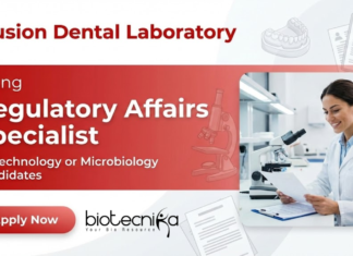 Regulatory Affairs Specialist at Illusion Dental Laboratory. Biotechnology or Microbiology Candidates, Apply Now.