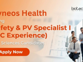 Life Science Job at Syneos Health. Apply Now For Safety & PV Specialist Position. Job in Serilingampalli, Telangana.