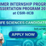 Life Science Internship at CSIR-Indian Institute of Chemical Biology. Summer Internship Program 2026. Life Science Opportunity in Kolkata.