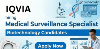 Biotechnology Job at IQVIA. Biotechnology Candidates, Apply Now For Medical Surveillance Specialist Role in Bengaluru.