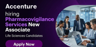 Life Sciences Job at Accenture. Life Sciences Candidates, Apply Now For Pharmacovigilance Services New Associate Role in Bengaluru.